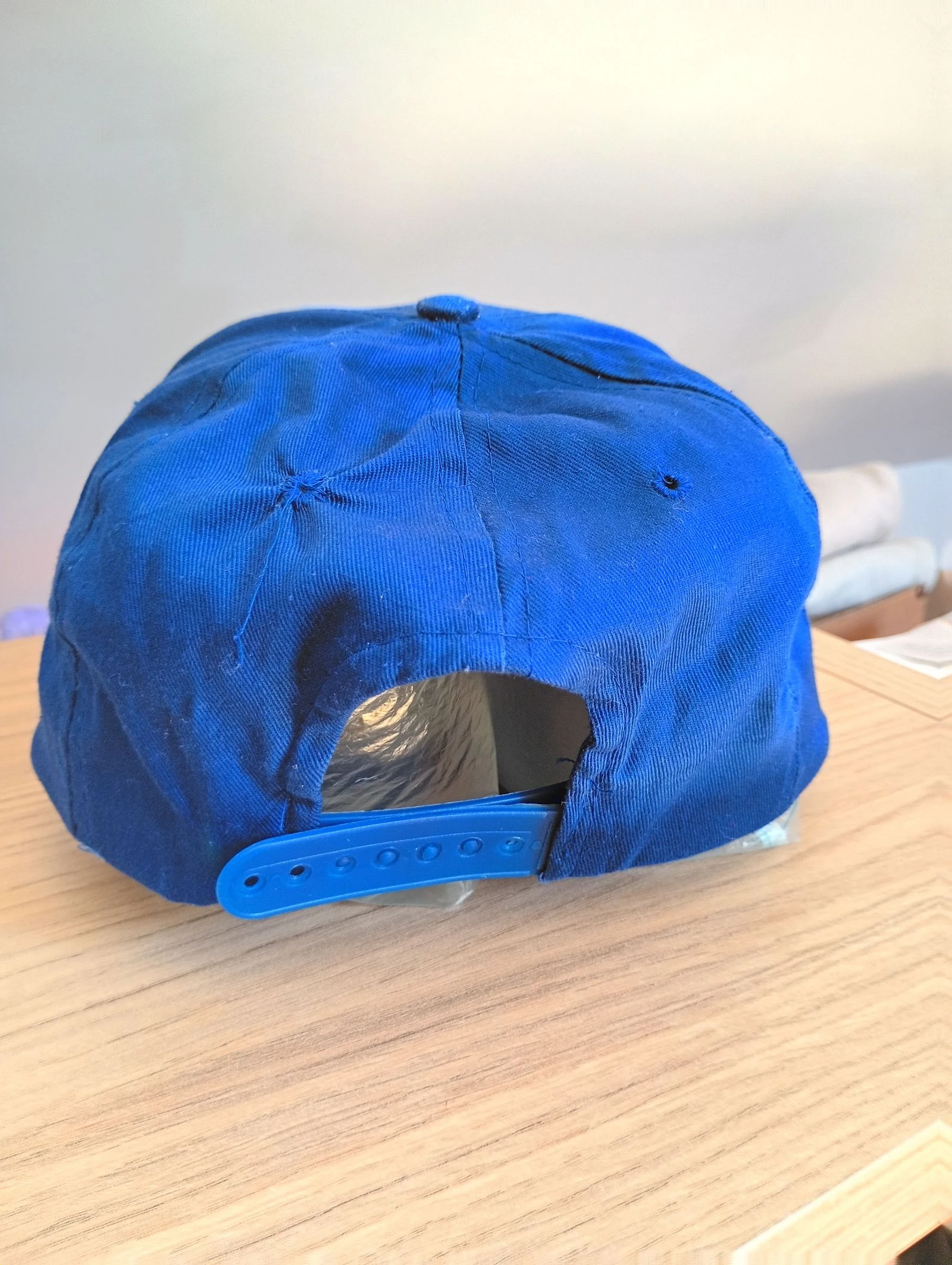 Gorra vintage de los años 90 snapback azul marino – photo 3